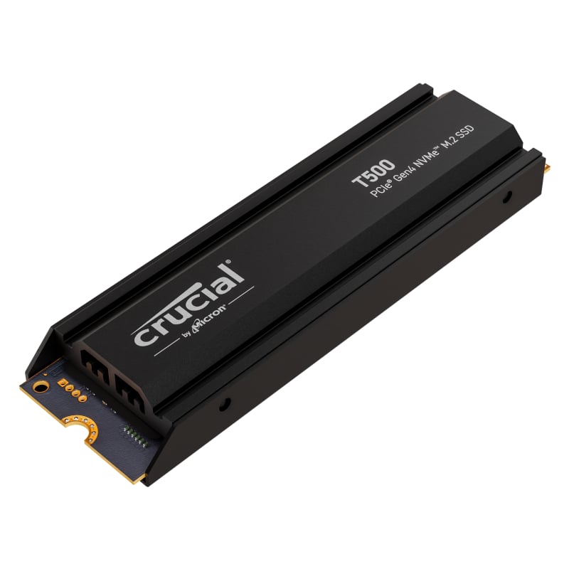 Crucial T500 2TB M.2 NVMe Gen4 with Heatsink NAND SSD - Image 2