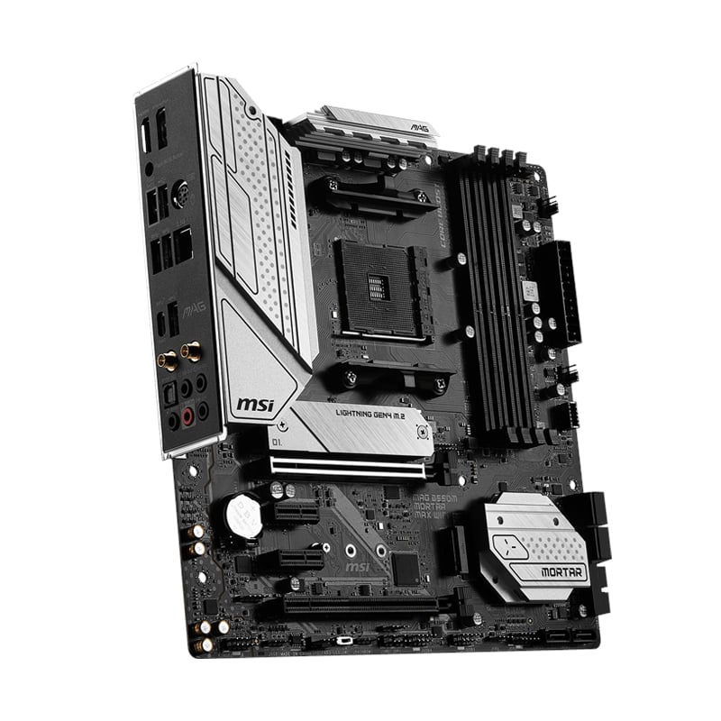 MSI B550M MORTAR MAX WIFI AMD AM4 M-ATX Gaming Motherboard - Image 4