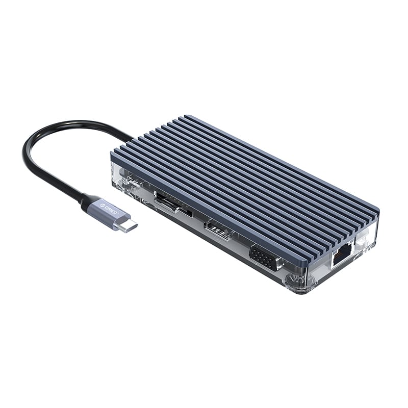 ORICO 11 Port Type-C Hub Grey - Image 4